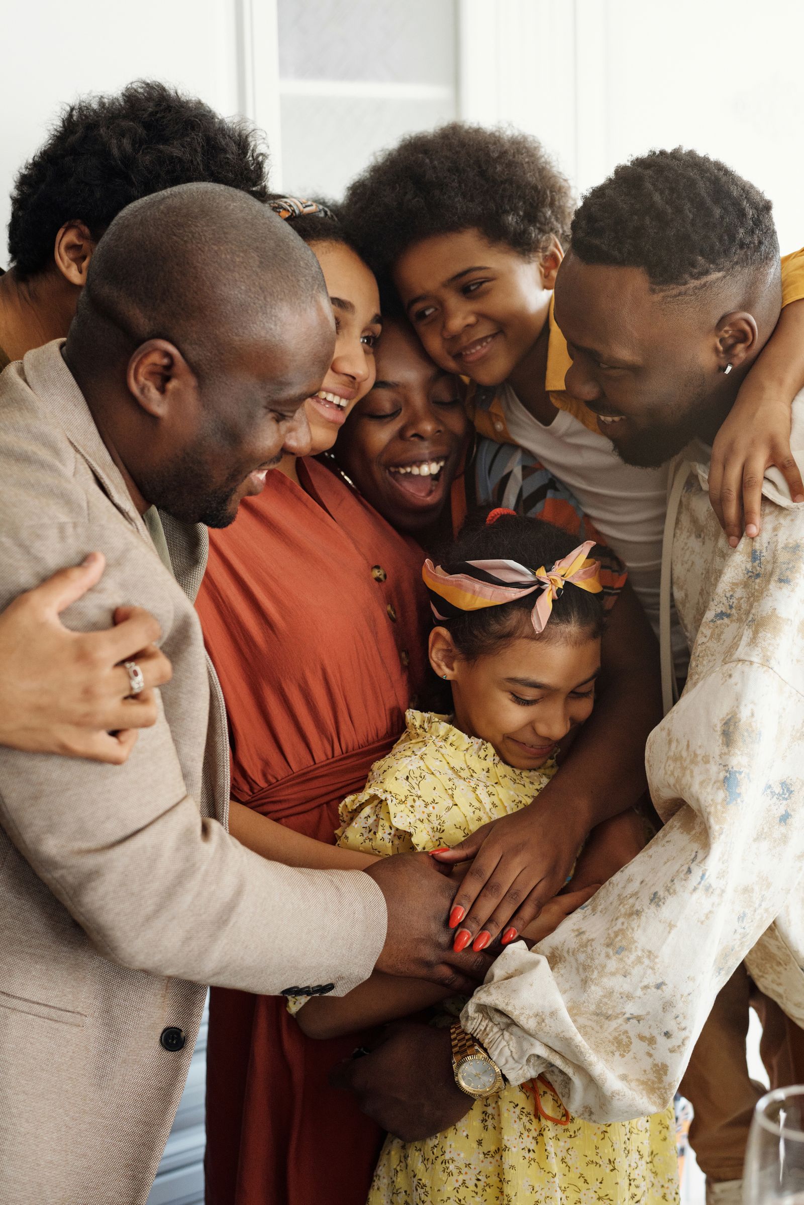 A bright family embrace — the people a Family Power Wallet looks after